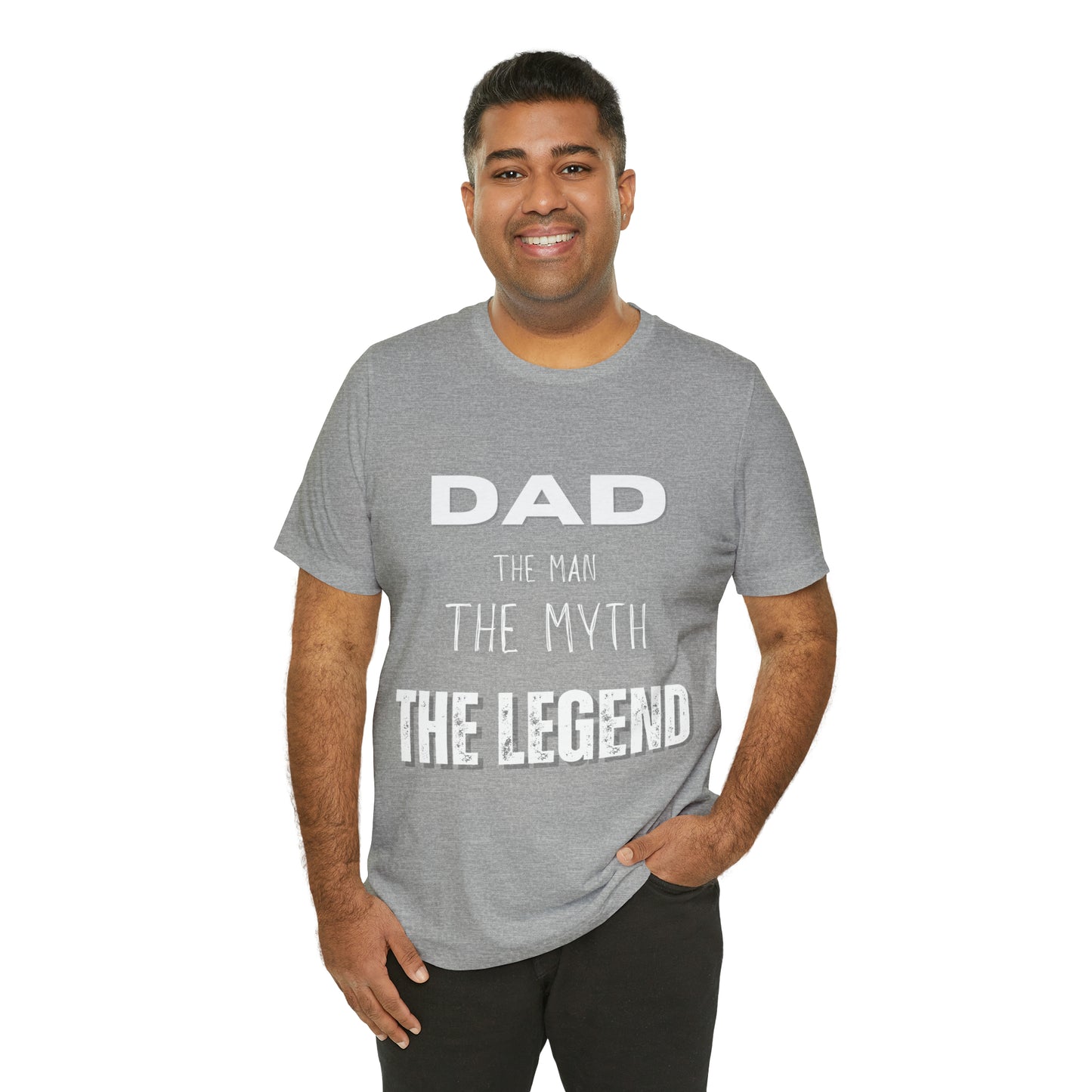Dad The Myth Loading Jersey Short Sleeve Tee