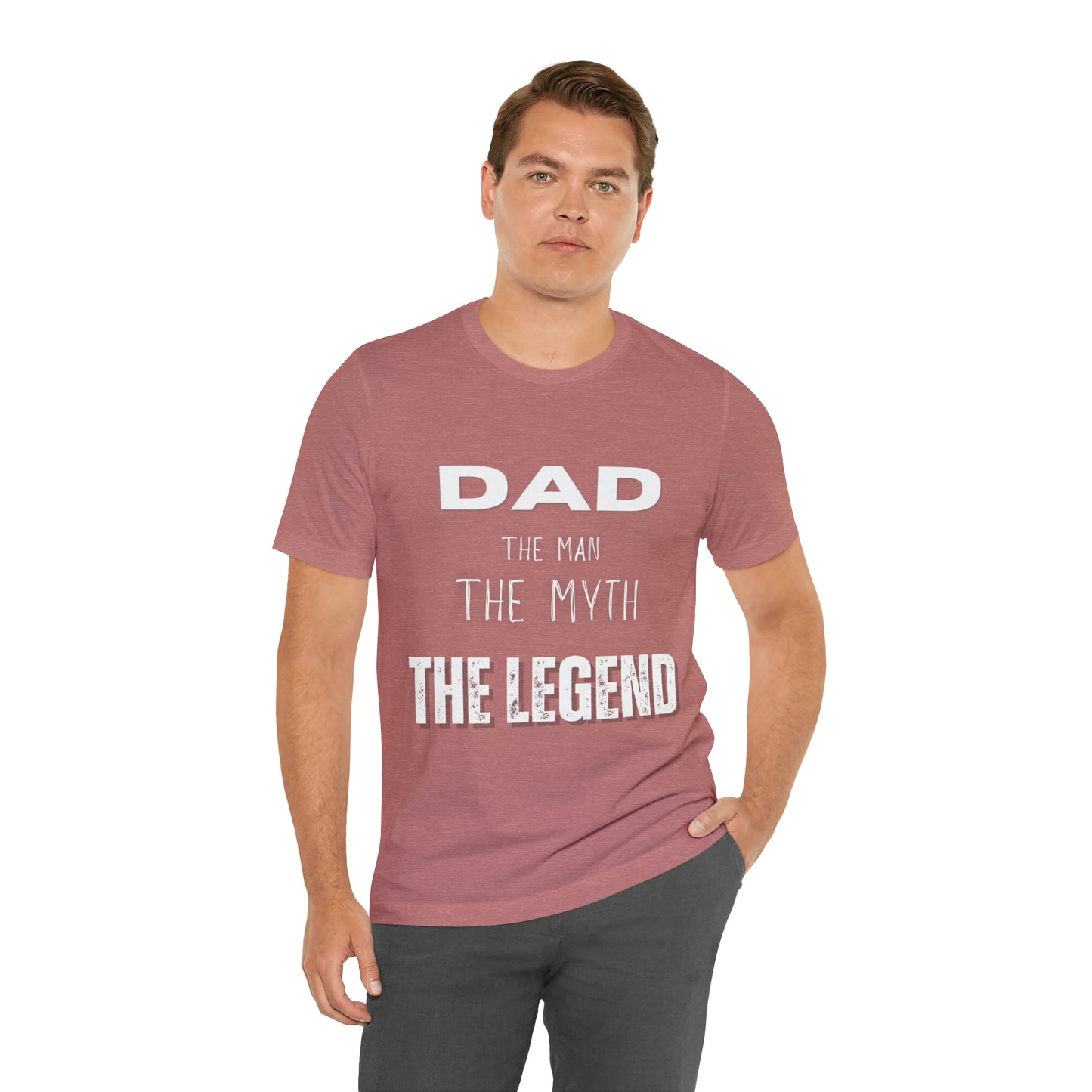 Dad The Myth Loading Jersey Short Sleeve Tee