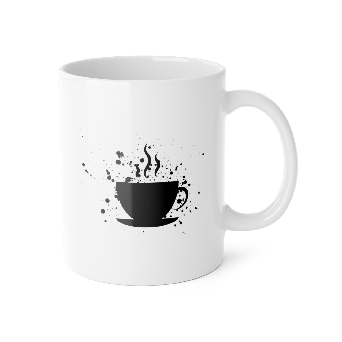 Fatherhood-Powered by Love Fueled by Coffee White Ceramic Mug, 11oz