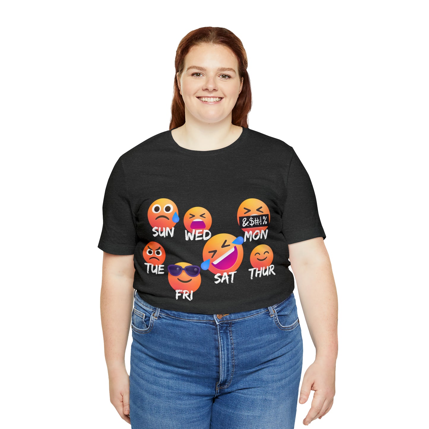 Emoji Day - Days of the Week Jersey Short Sleeve Tee