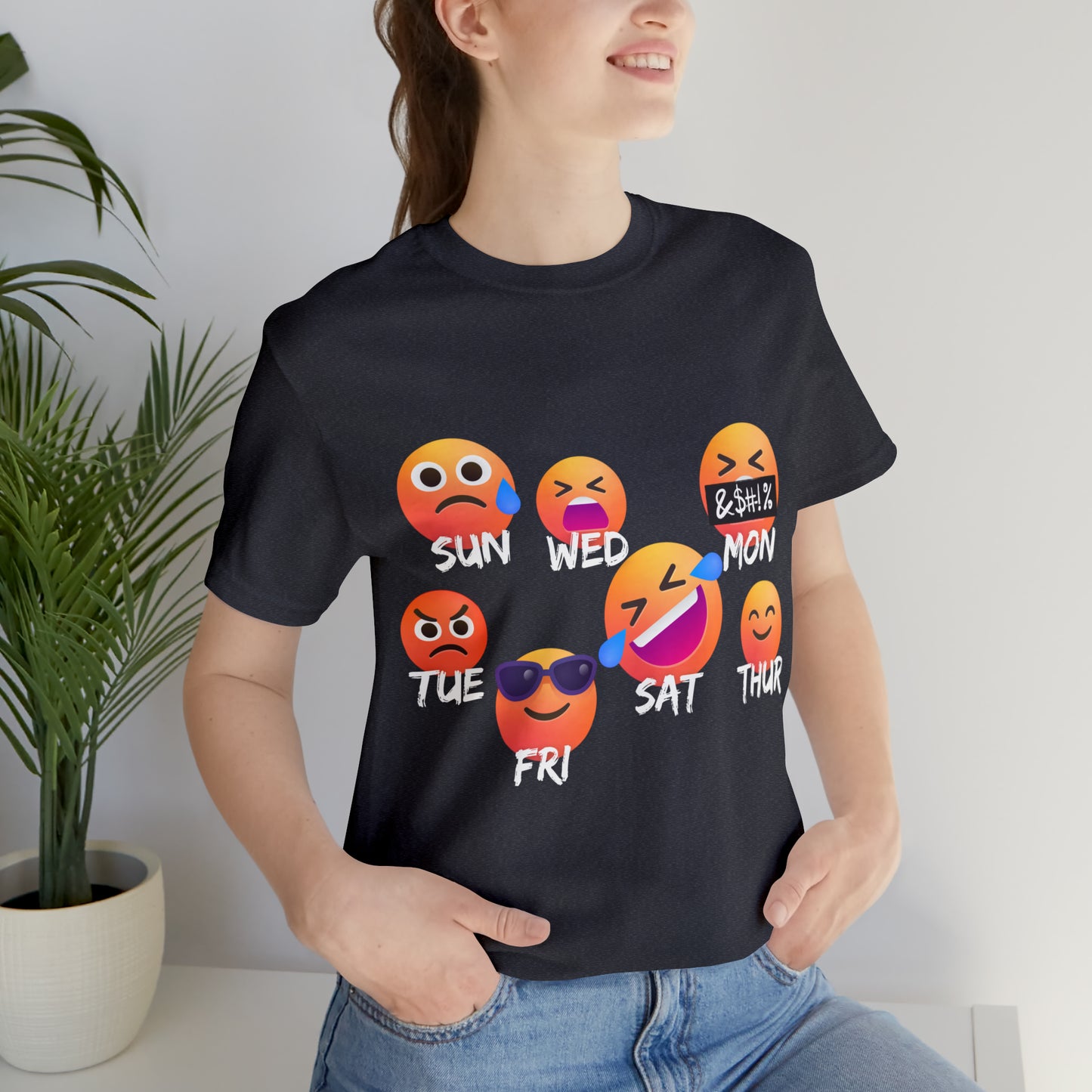 Emoji Day - Days of the Week Jersey Short Sleeve Tee