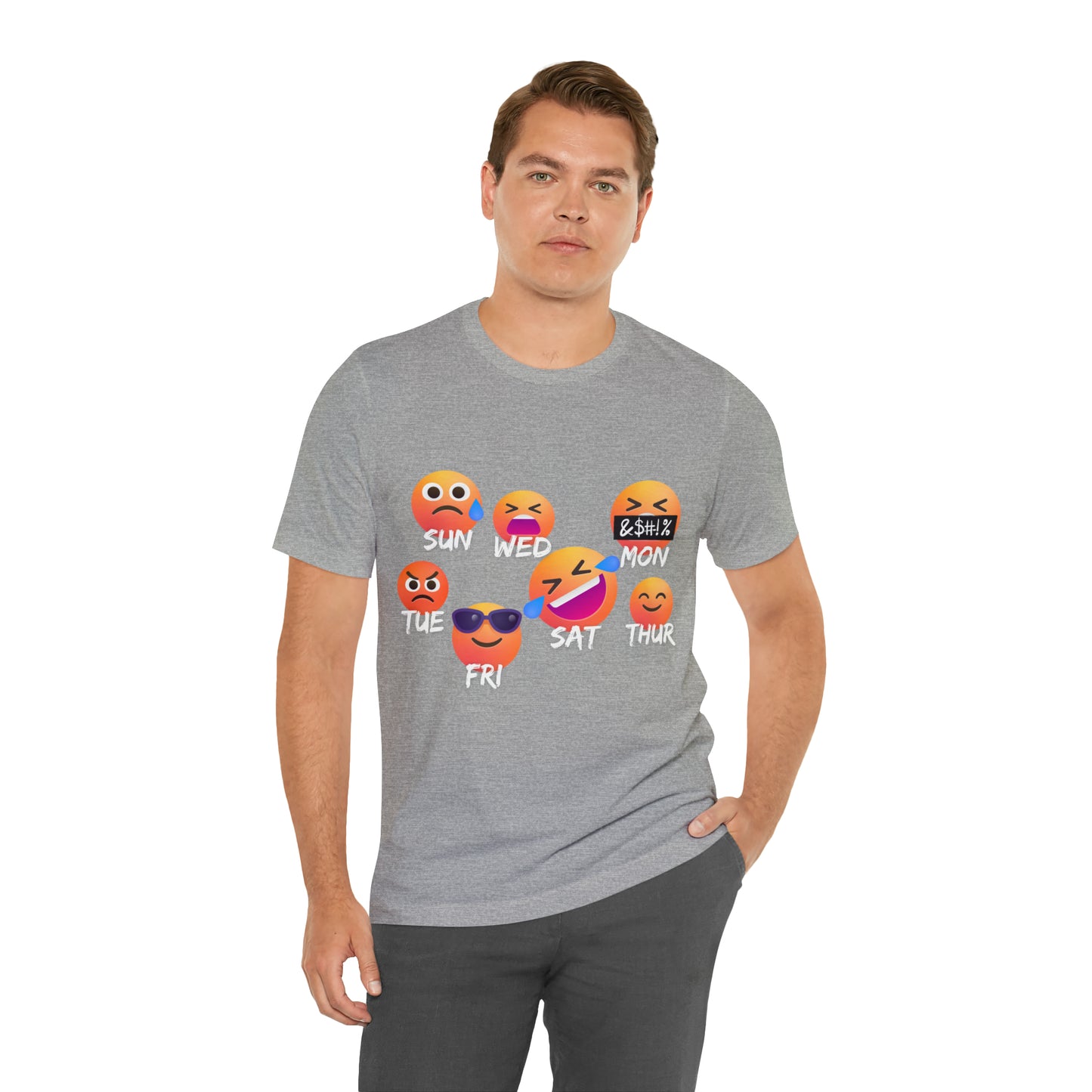 Emoji Day - Days of the Week Jersey Short Sleeve Tee