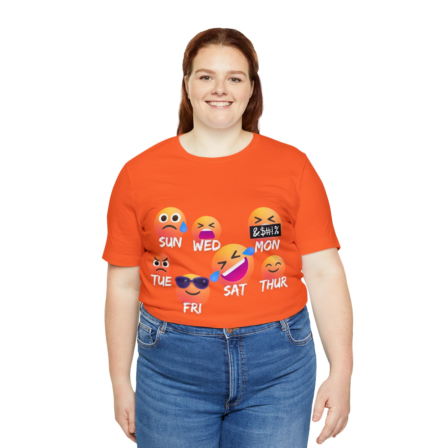 Emoji Day - Days of the Week Jersey Short Sleeve Tee