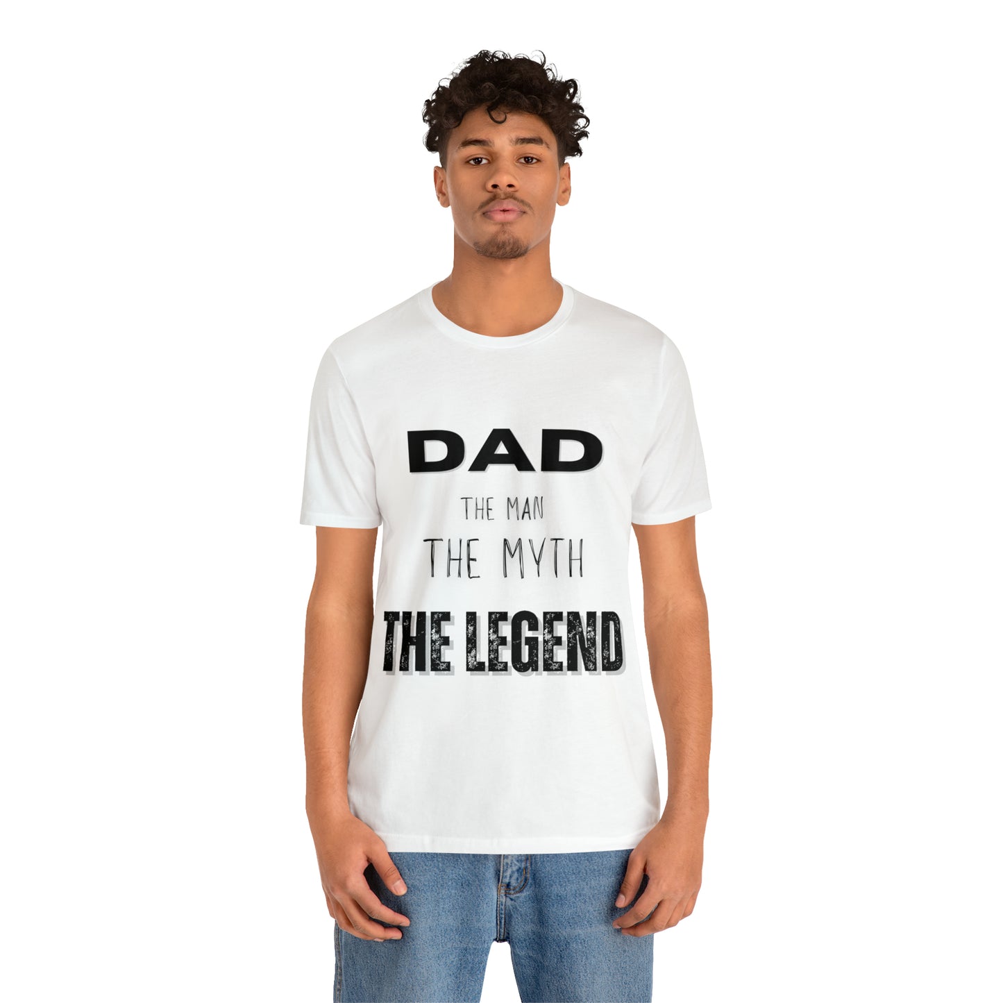 Dad The Myth Loading Jersey Short Sleeve Tee