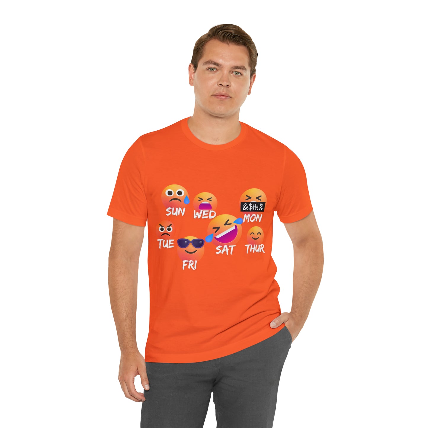 Emoji Day - Days of the Week Jersey Short Sleeve Tee