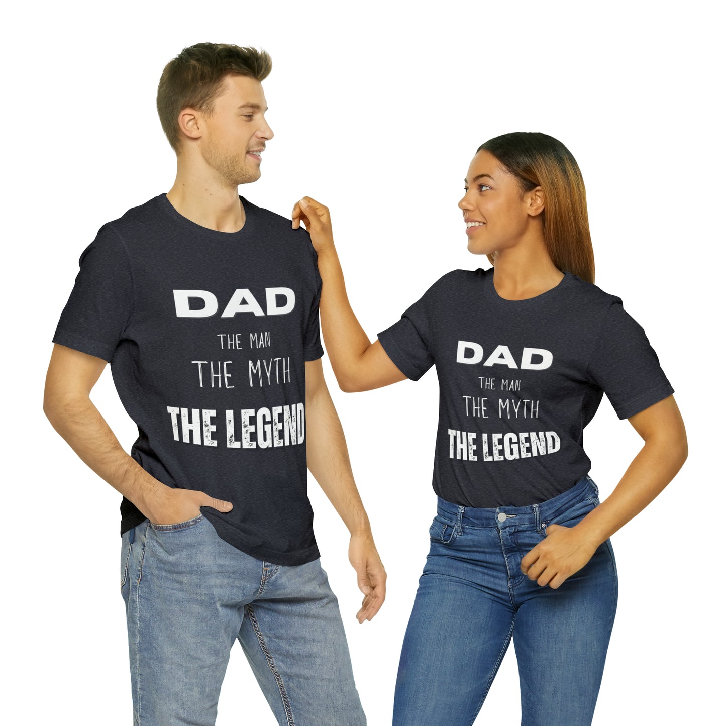 Dad The Myth Loading Jersey Short Sleeve Tee