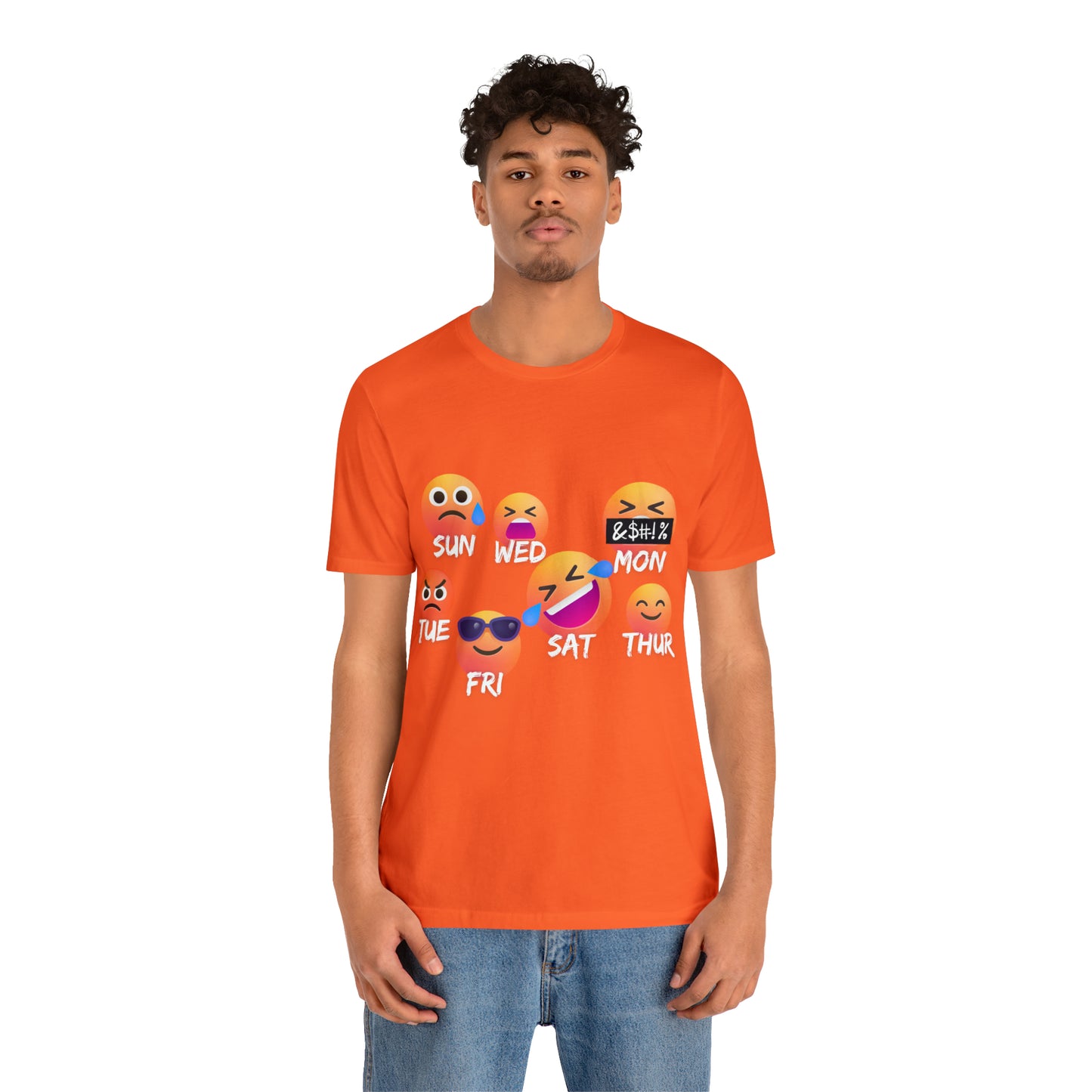Emoji Day - Days of the Week Jersey Short Sleeve Tee