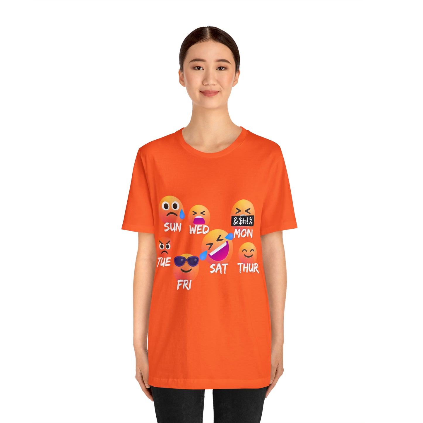 Emoji Day - Days of the Week Jersey Short Sleeve Tee