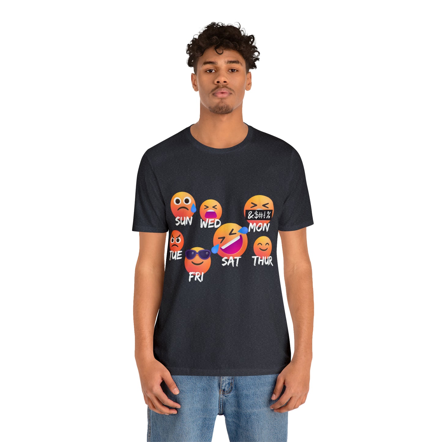 Emoji Day - Days of the Week Jersey Short Sleeve Tee