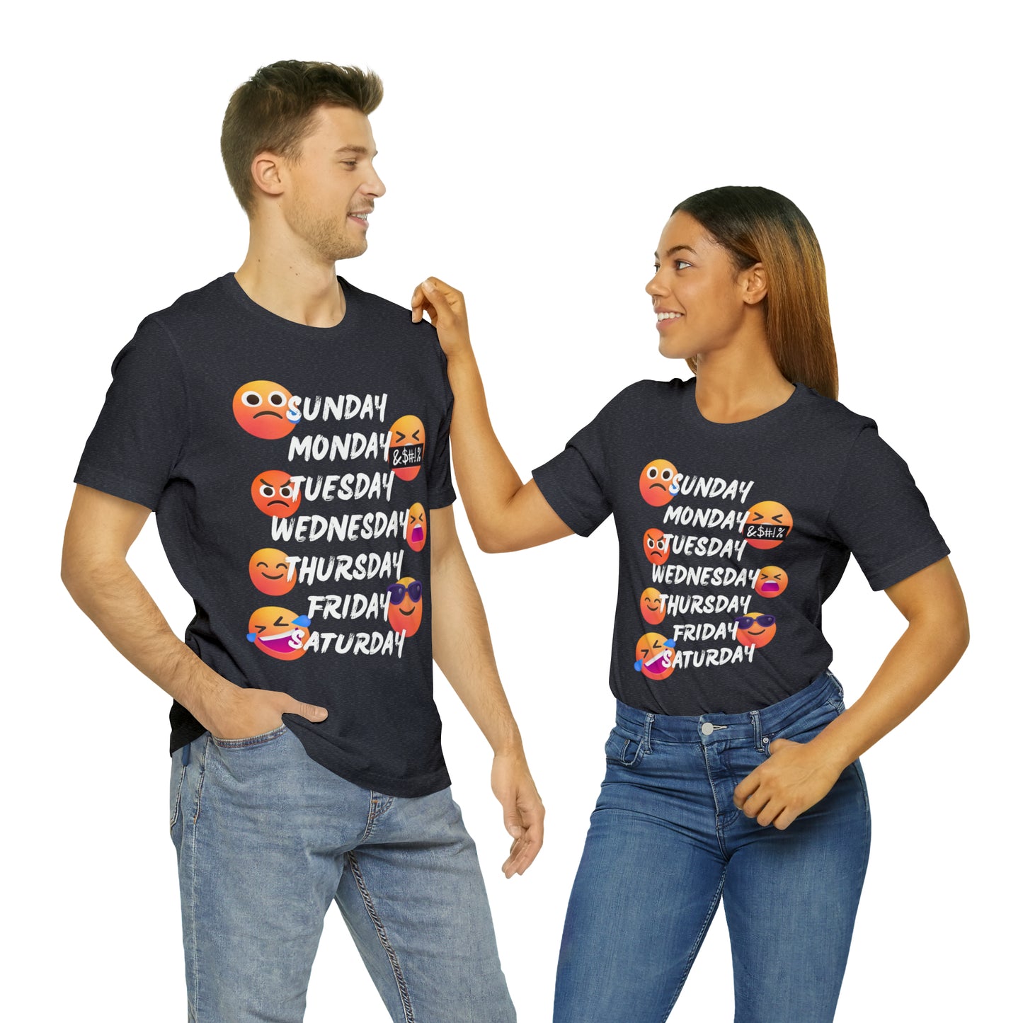 Emoji Day of the Week Jersey Short Sleeve Tee