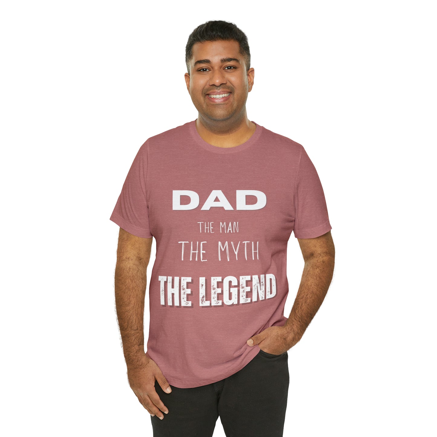 Dad The Myth Loading Jersey Short Sleeve Tee