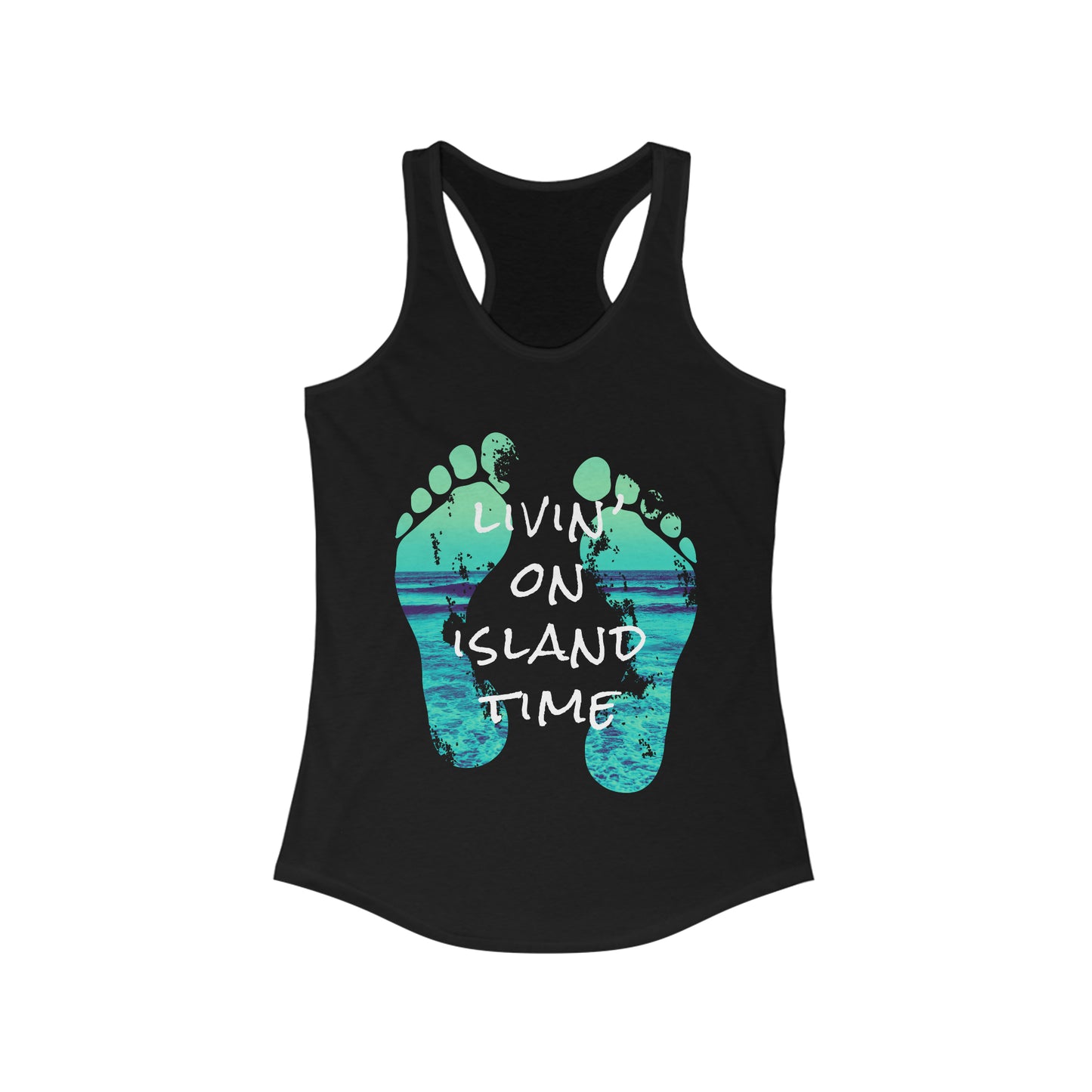 Livin' on Island Time Women's Ideal Racerback Tank