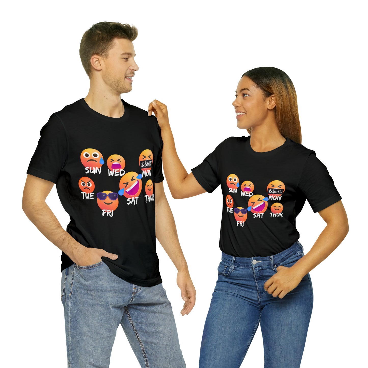 Emoji Day - Days of the Week Jersey Short Sleeve Tee