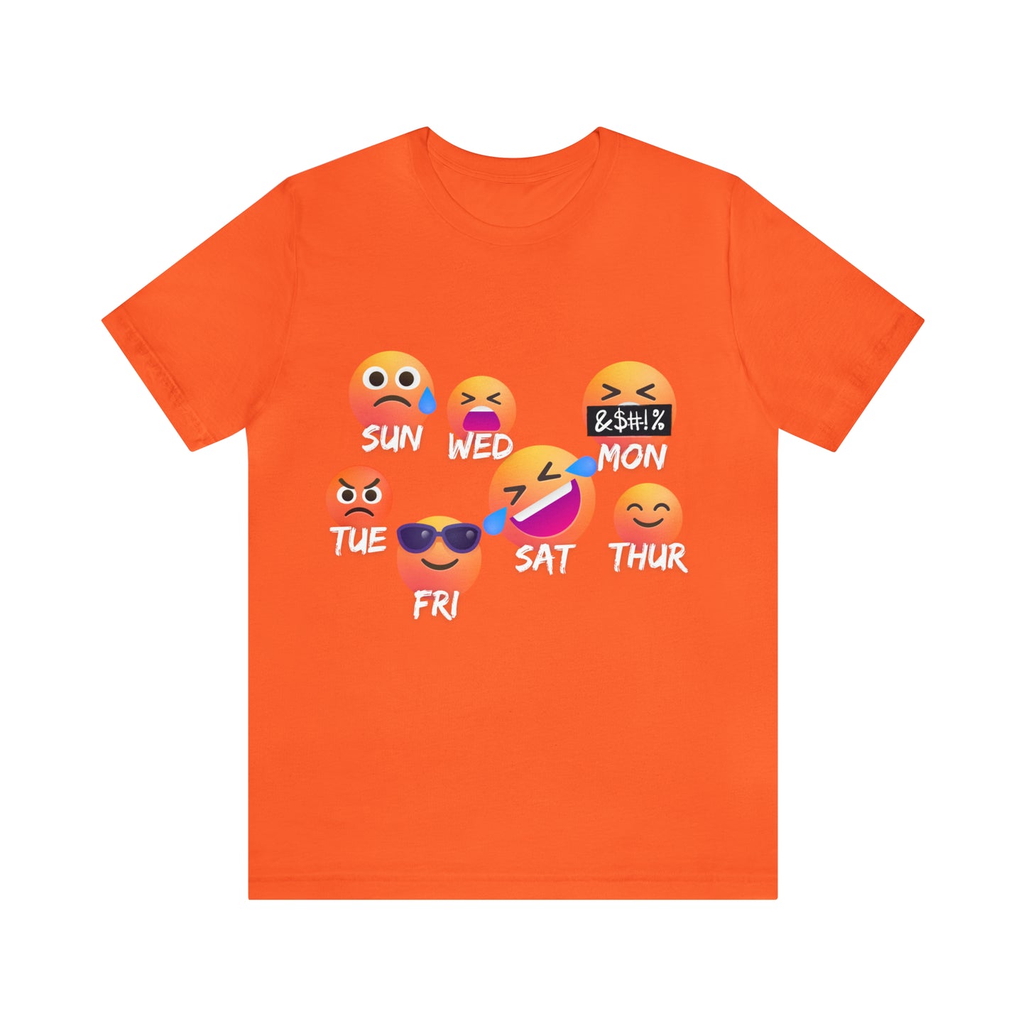 Emoji Day - Days of the Week Jersey Short Sleeve Tee