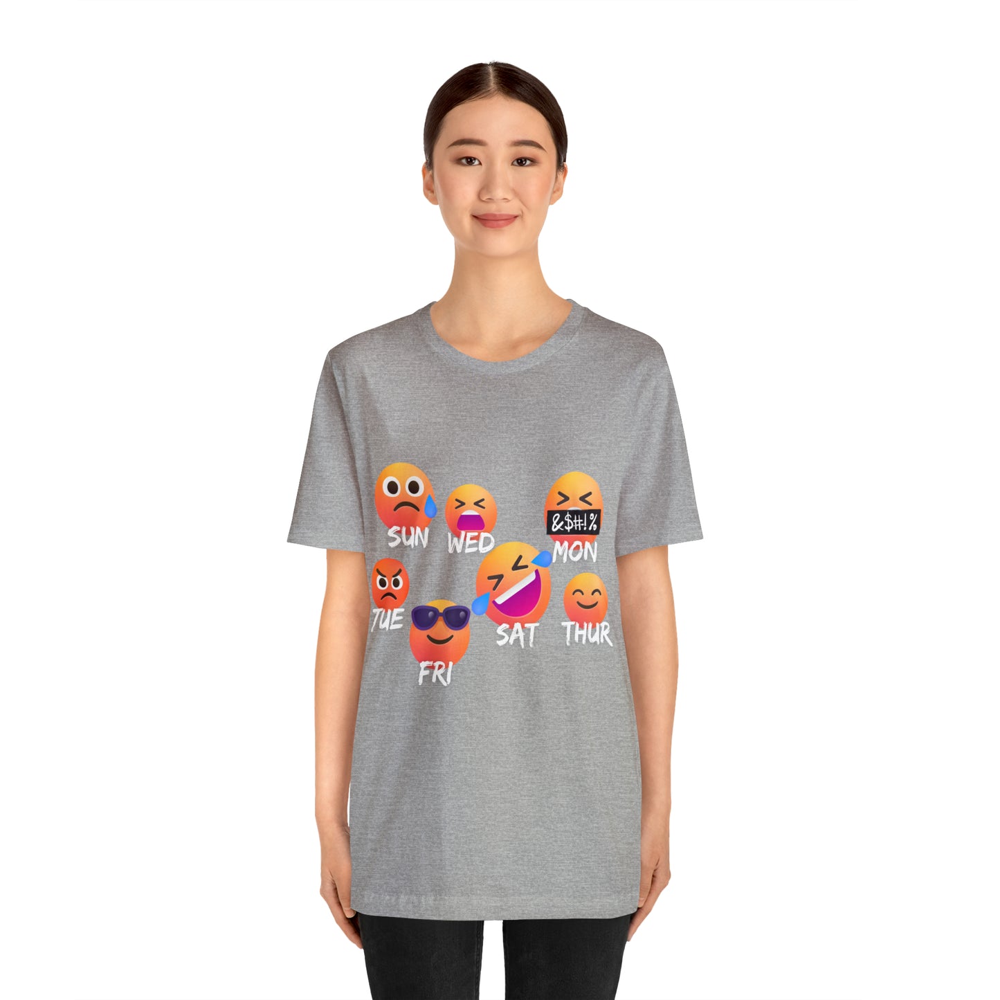 Emoji Day - Days of the Week Jersey Short Sleeve Tee