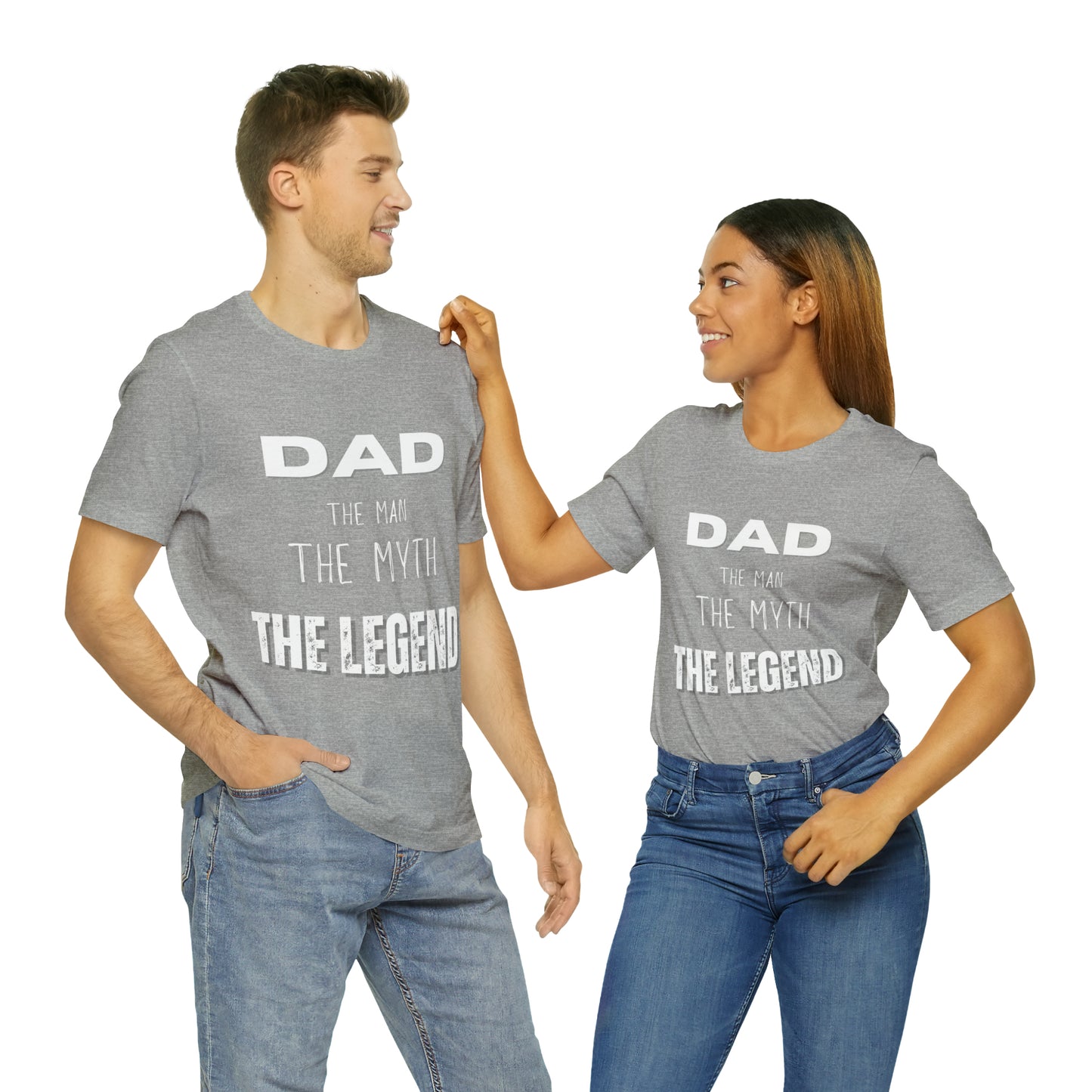 Dad The Myth Loading Jersey Short Sleeve Tee