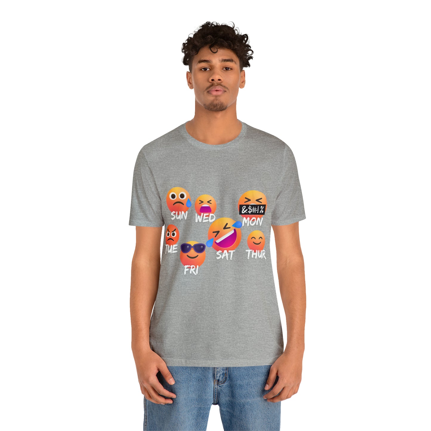Emoji Day - Days of the Week Jersey Short Sleeve Tee