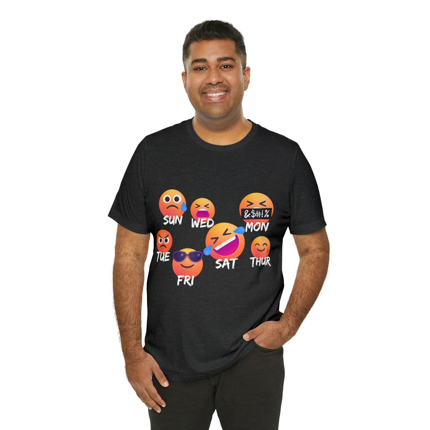 Emoji Day - Days of the Week Jersey Short Sleeve Tee