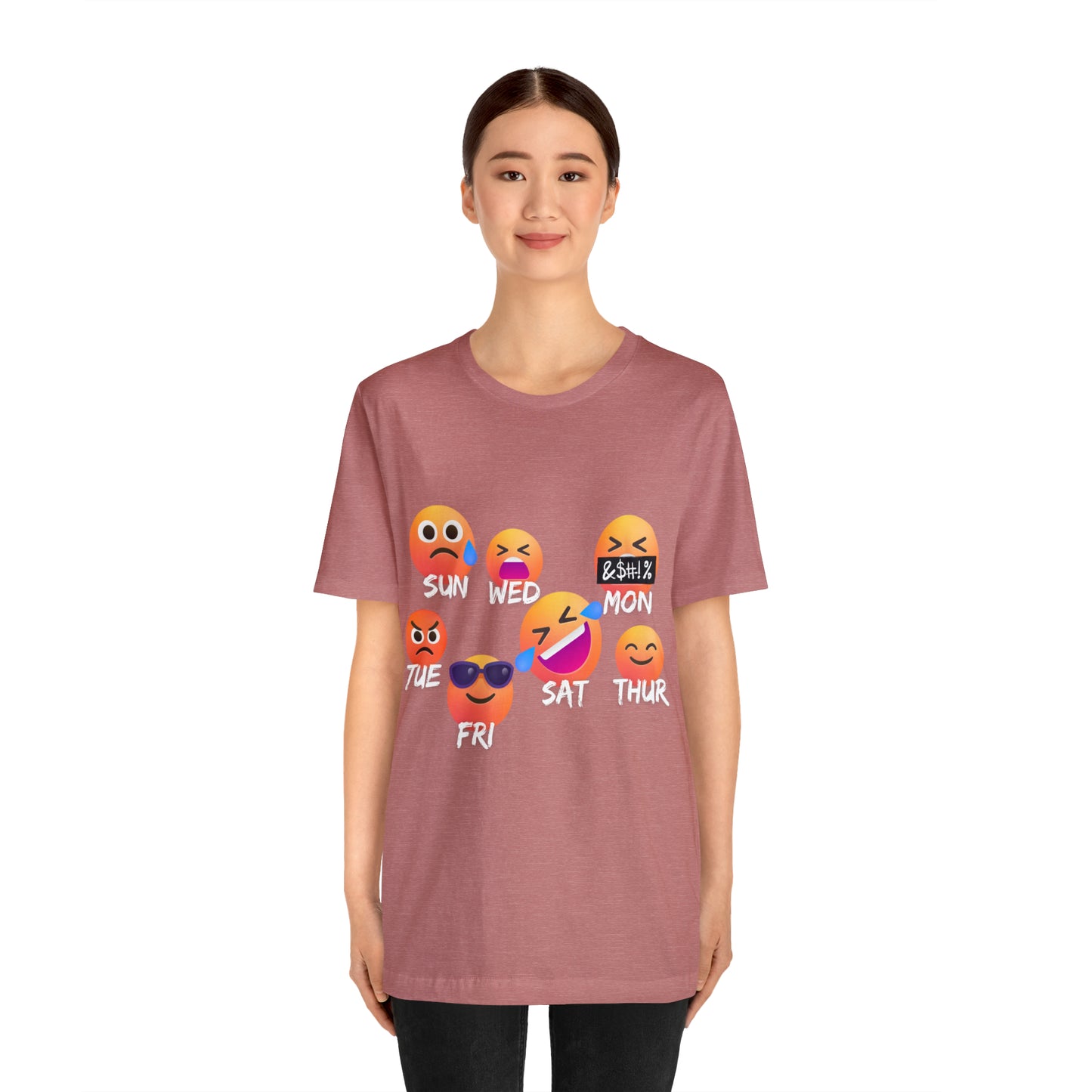 Emoji Day - Days of the Week Jersey Short Sleeve Tee
