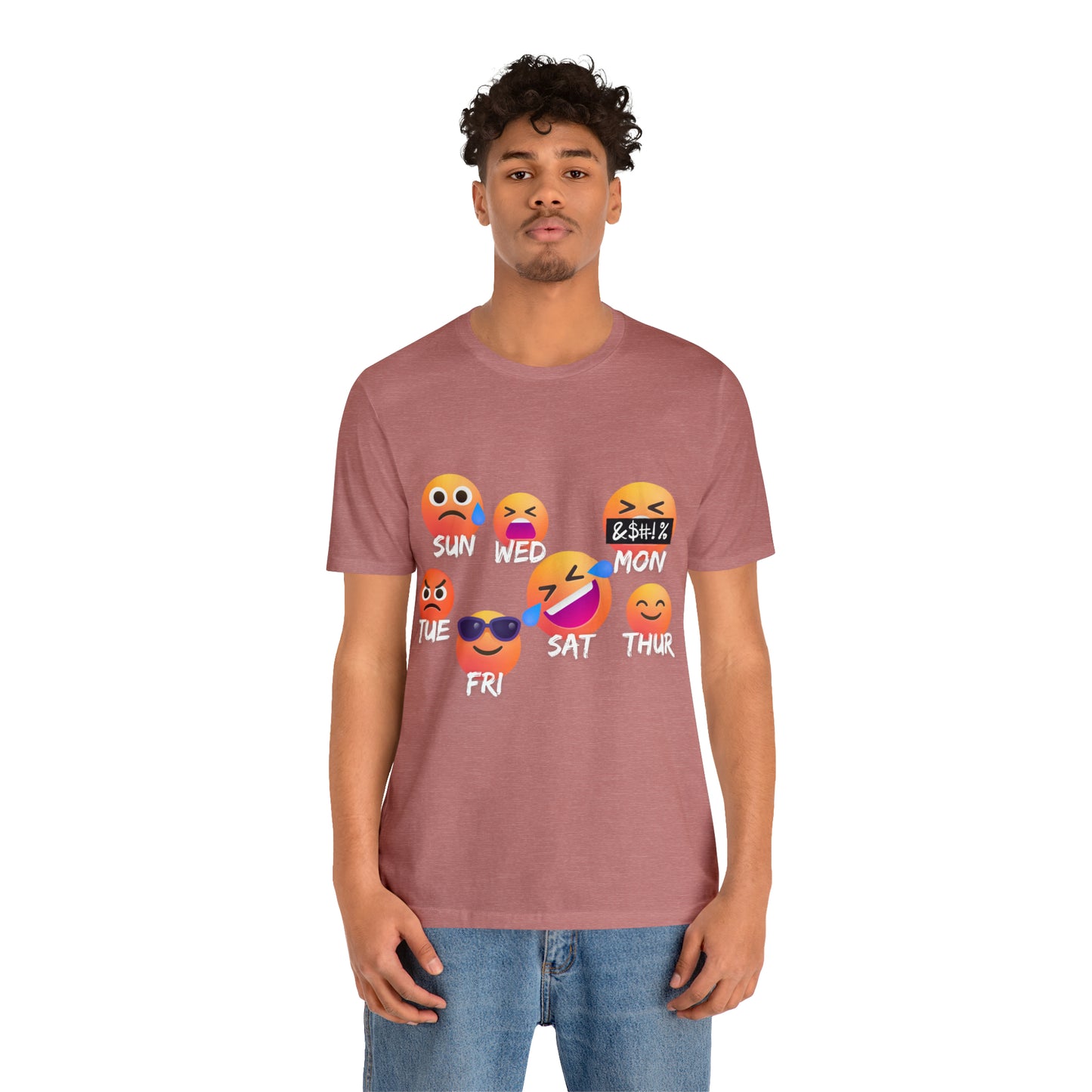 Emoji Day - Days of the Week Jersey Short Sleeve Tee
