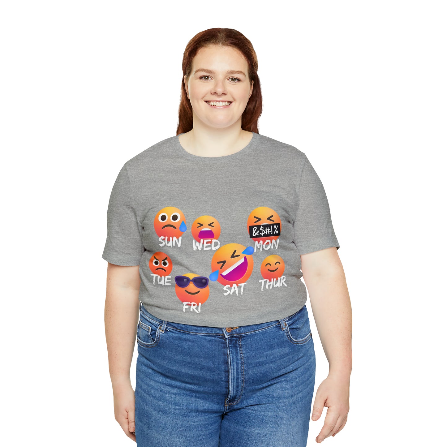 Emoji Day - Days of the Week Jersey Short Sleeve Tee