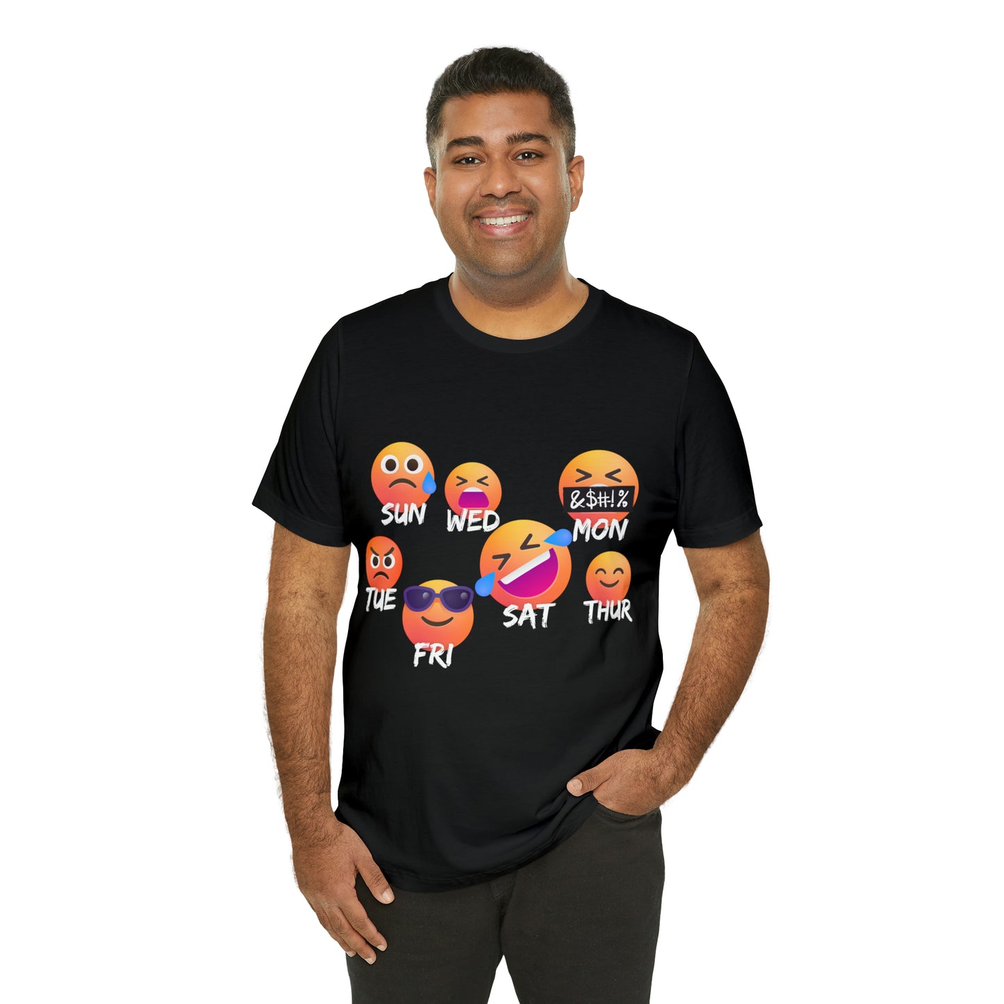 Emoji Day - Days of the Week Jersey Short Sleeve Tee