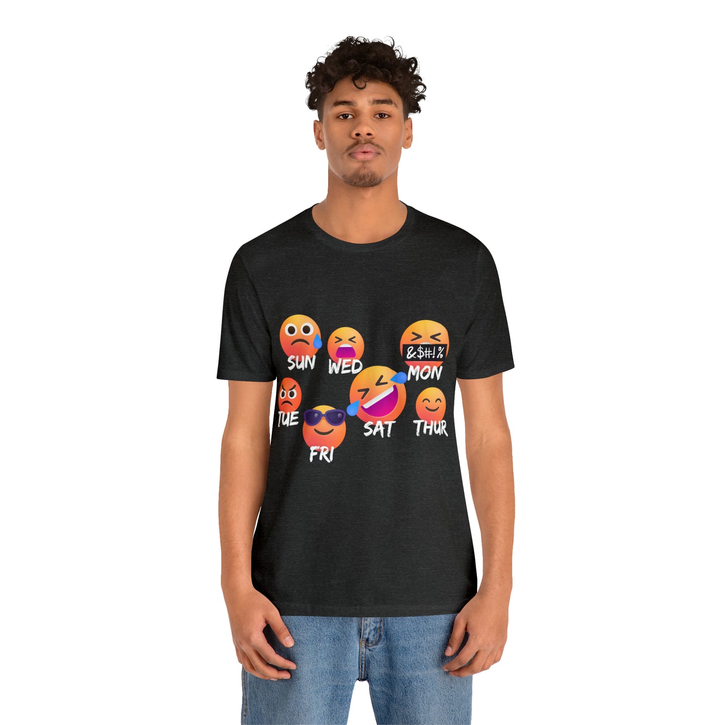 Emoji Day - Days of the Week Jersey Short Sleeve Tee