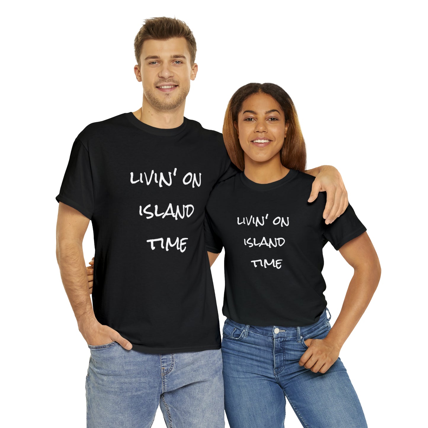 Livin' on Island Time Unisex Heavy Cotton Tee