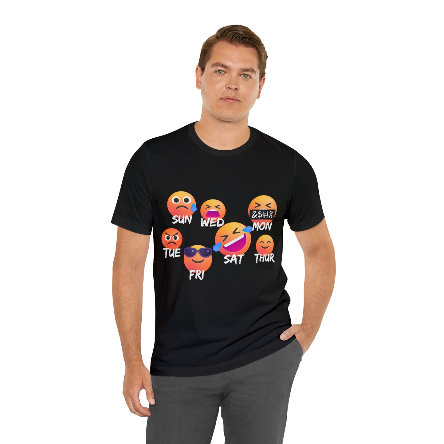 Emoji Day - Days of the Week Jersey Short Sleeve Tee