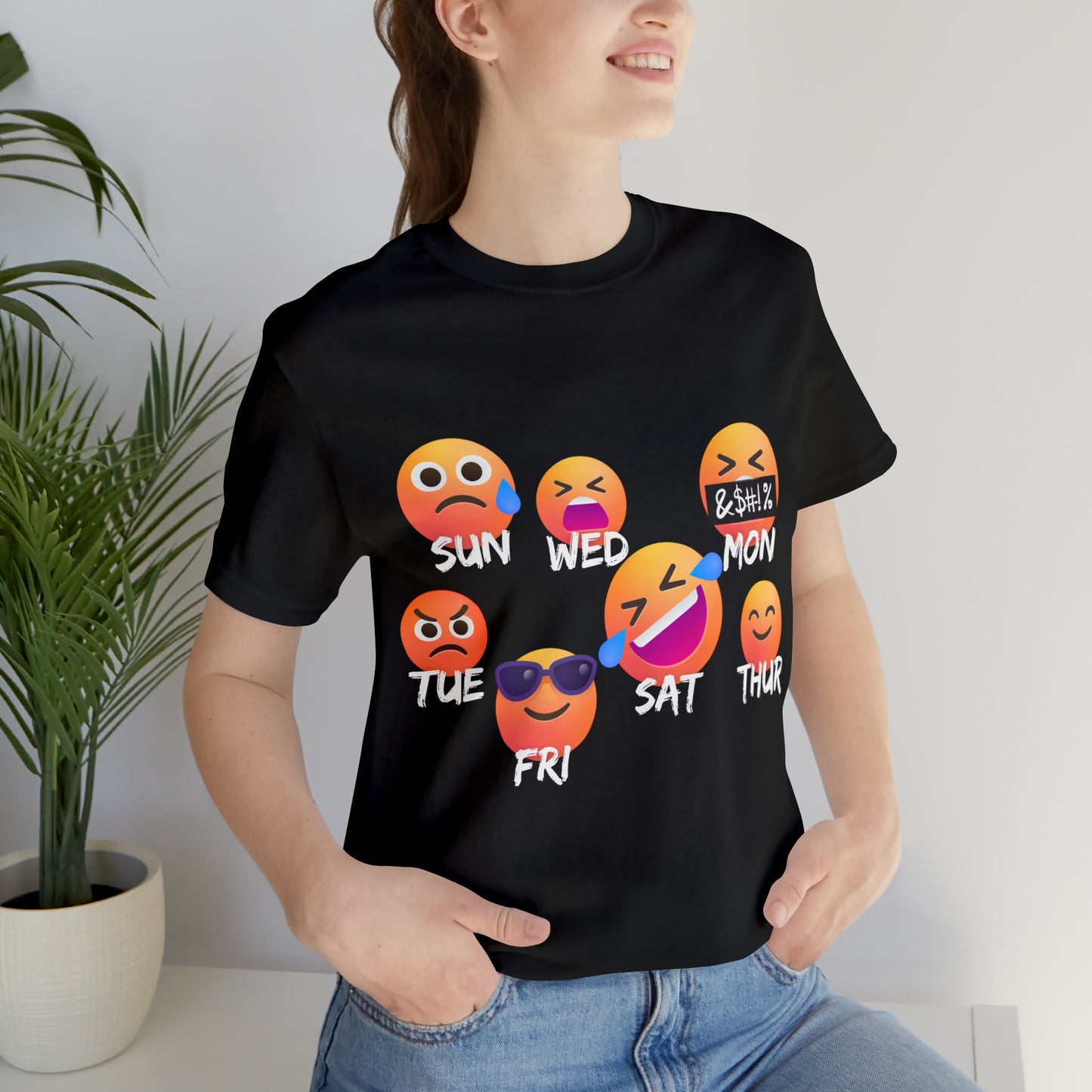 Emoji Day - Days of the Week Jersey Short Sleeve Tee
