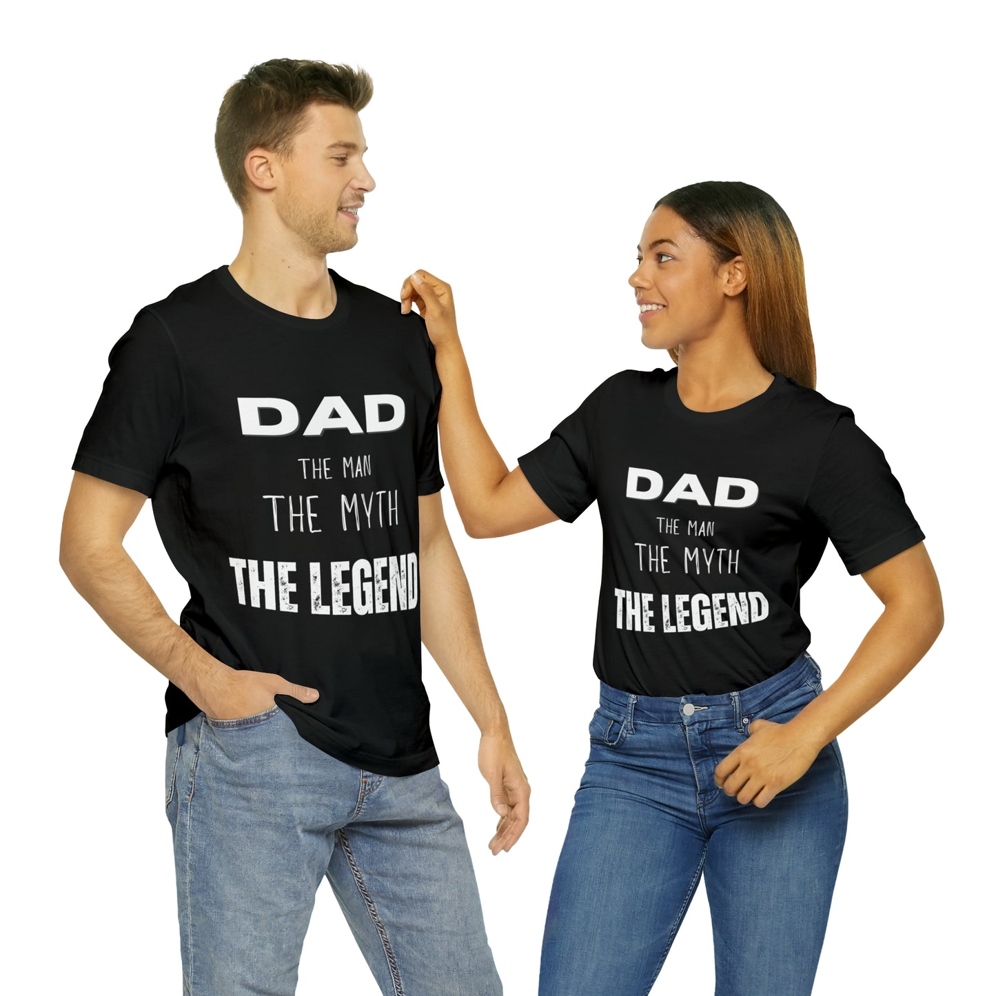Dad The Myth Loading Jersey Short Sleeve Tee