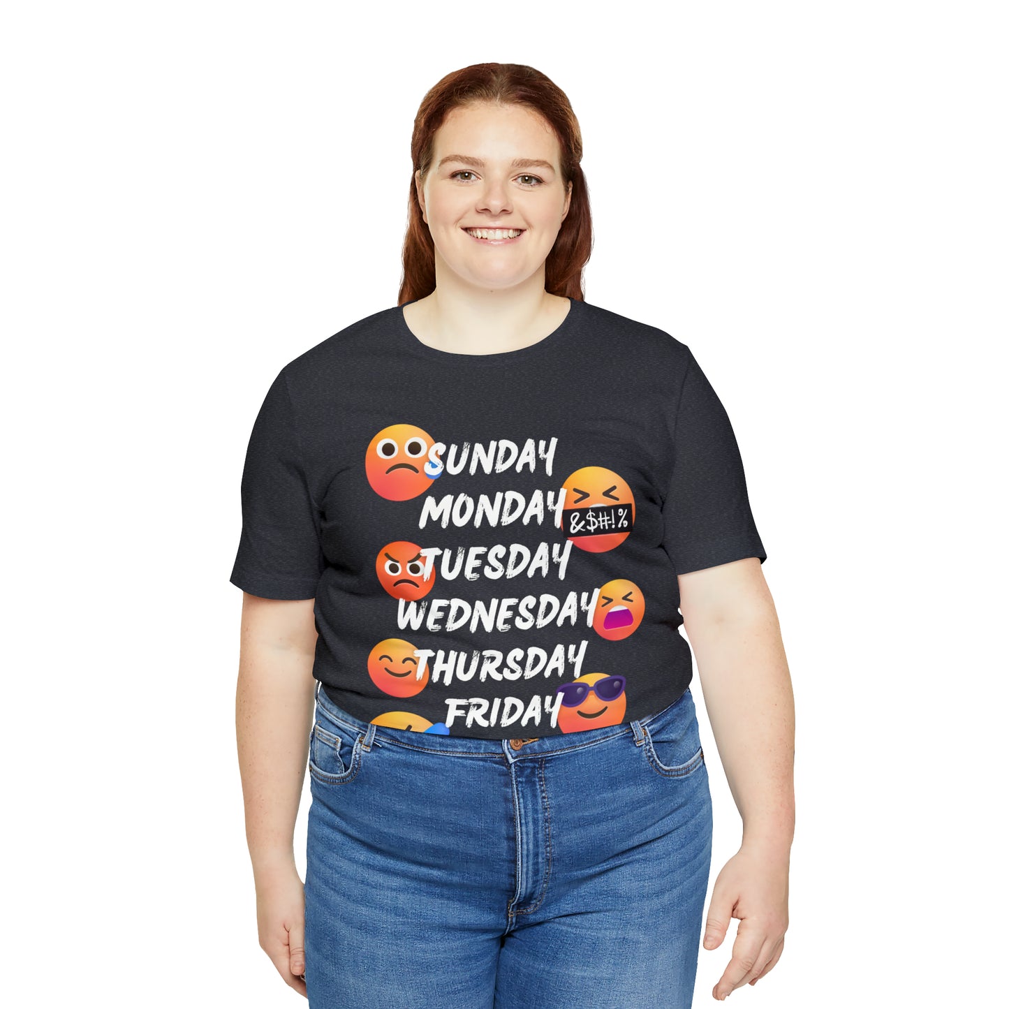 Emoji Day of the Week Jersey Short Sleeve Tee