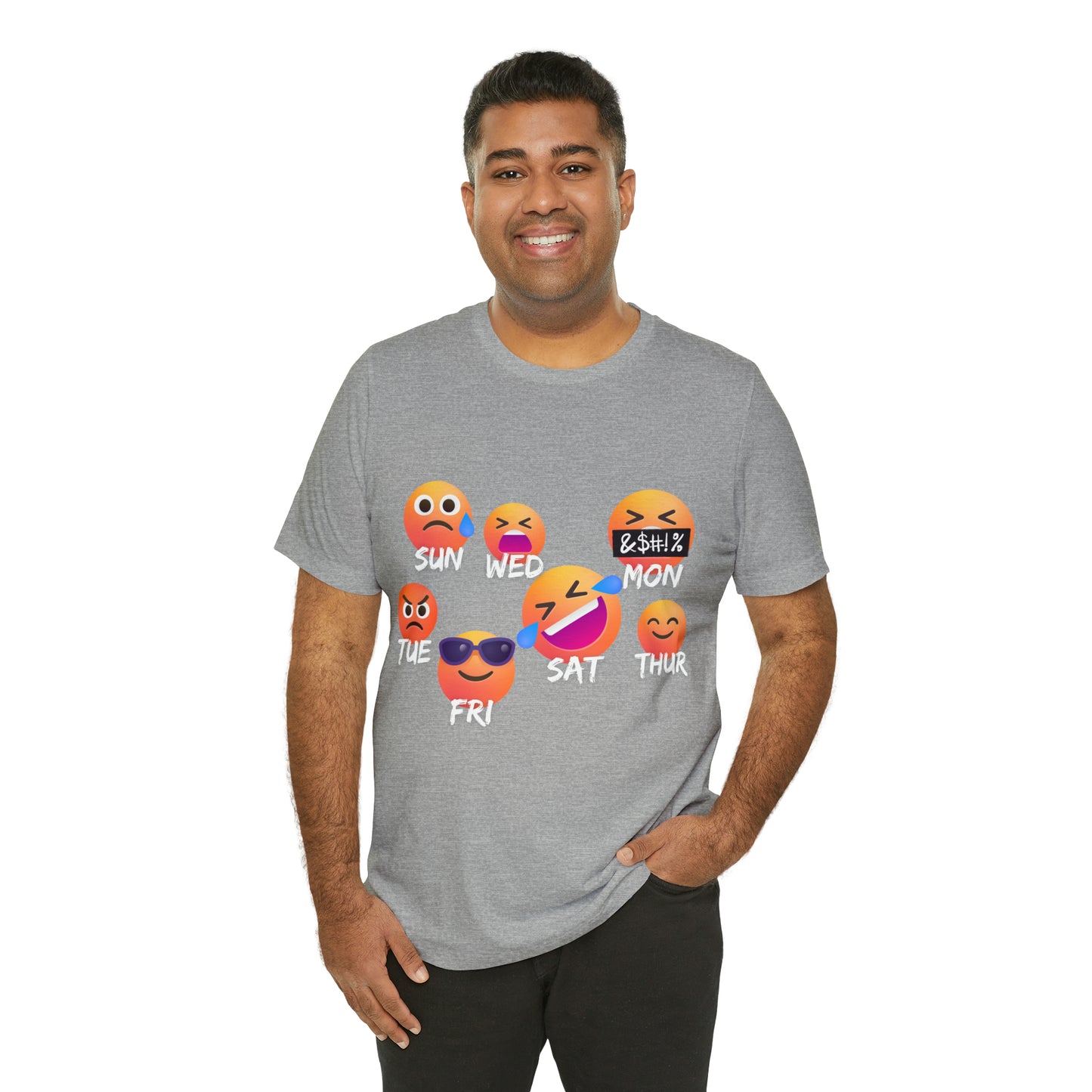 Emoji Day - Days of the Week Jersey Short Sleeve Tee