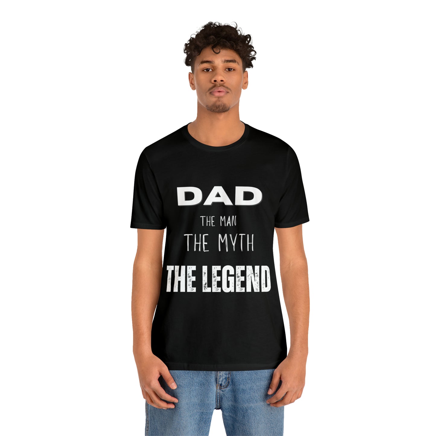 Dad The Myth Loading Jersey Short Sleeve Tee