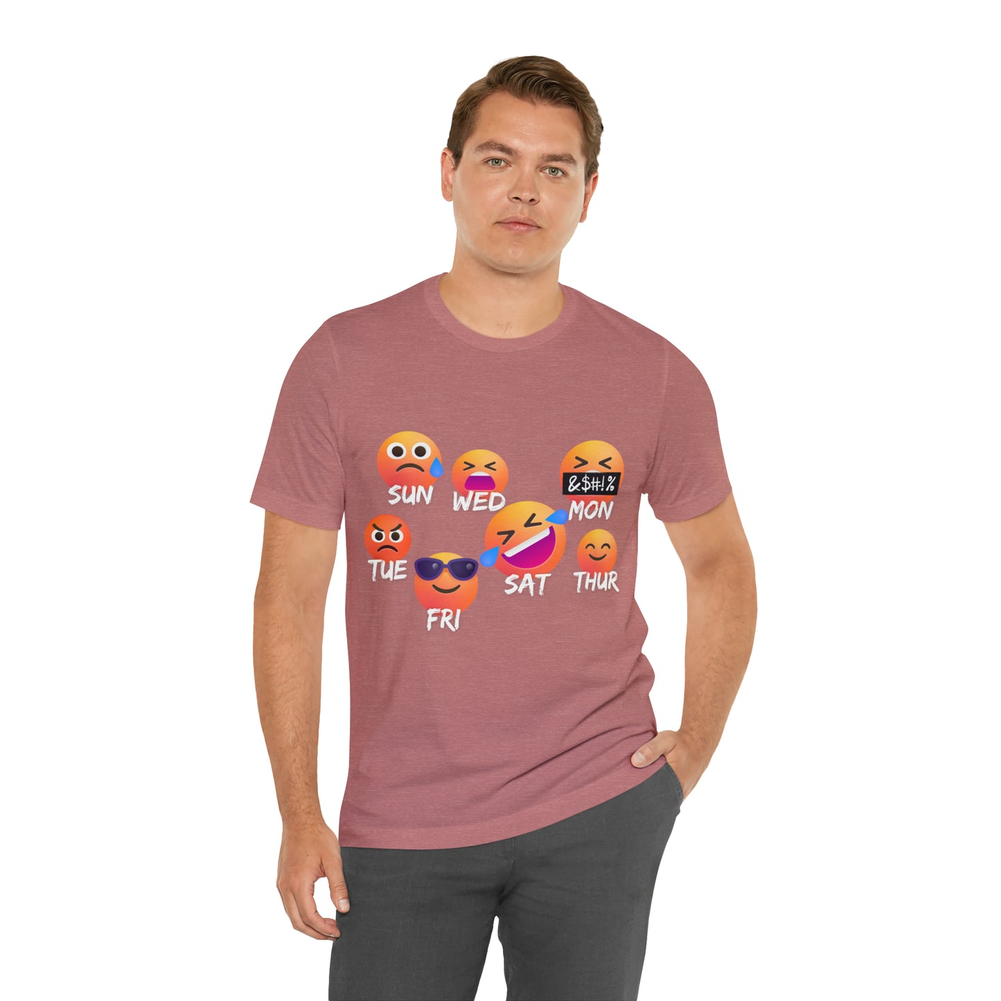 Emoji Day - Days of the Week Jersey Short Sleeve Tee