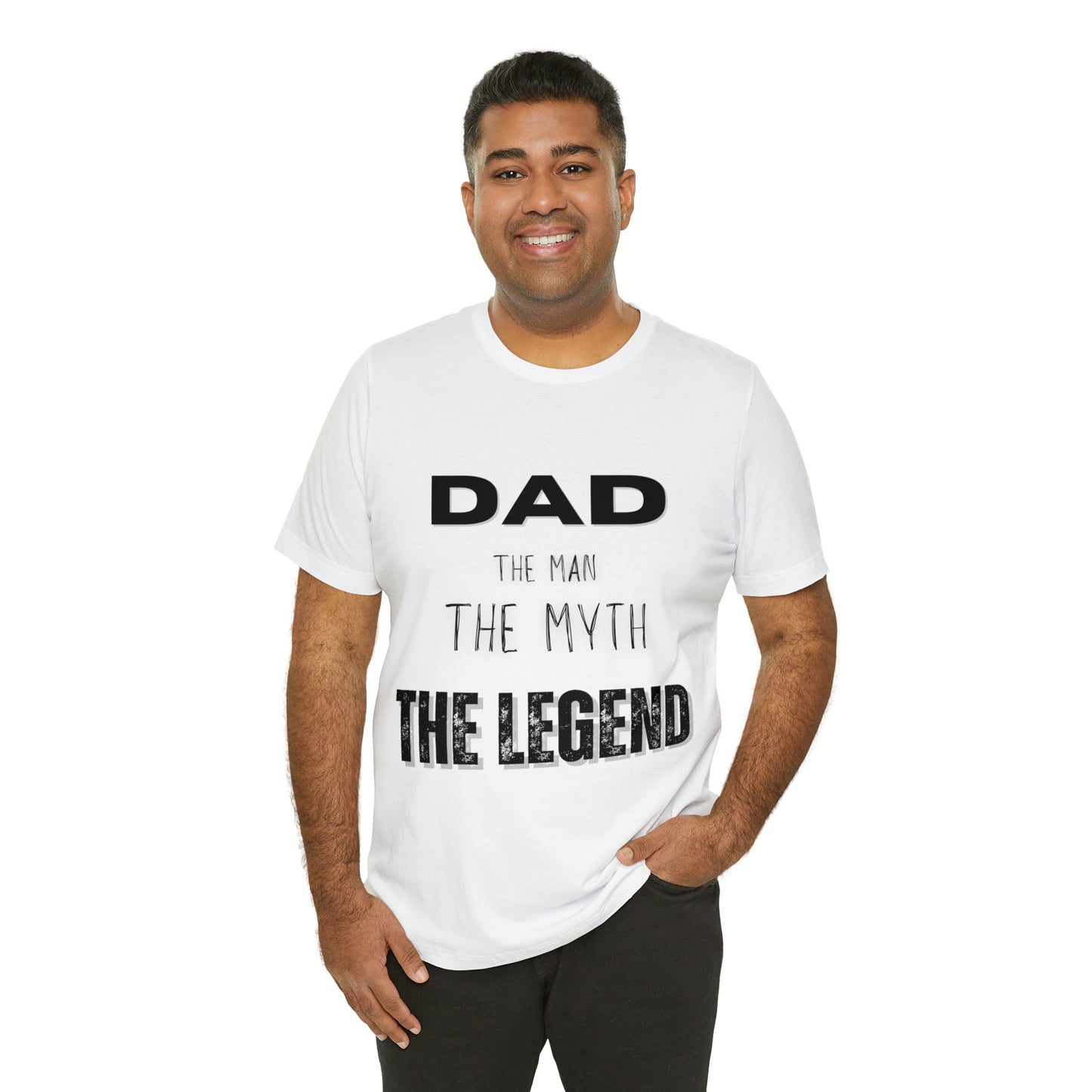Dad The Myth Loading Jersey Short Sleeve Tee