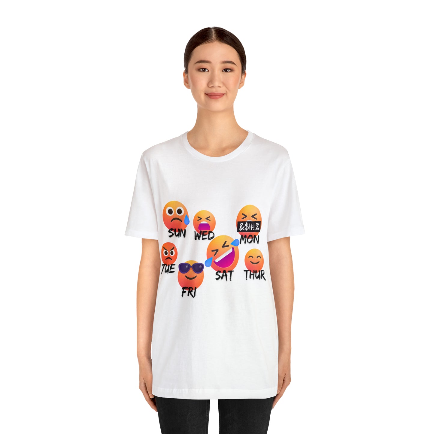 Emoji Day - Days of the Week Jersey Short Sleeve Tee