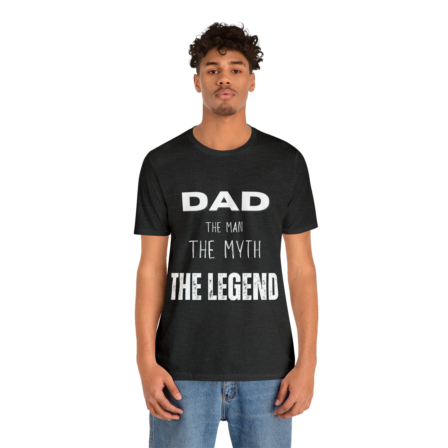 Dad The Myth Loading Jersey Short Sleeve Tee