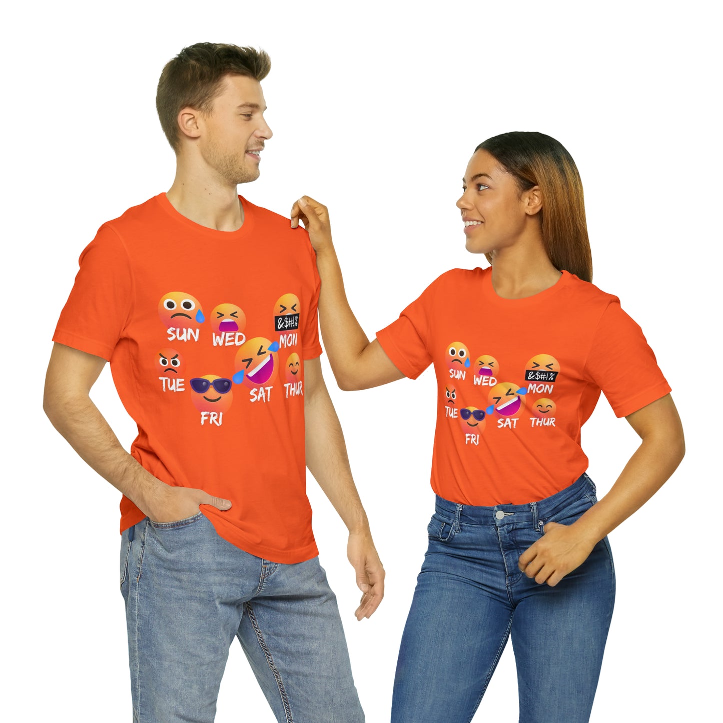 Emoji Day - Days of the Week Jersey Short Sleeve Tee