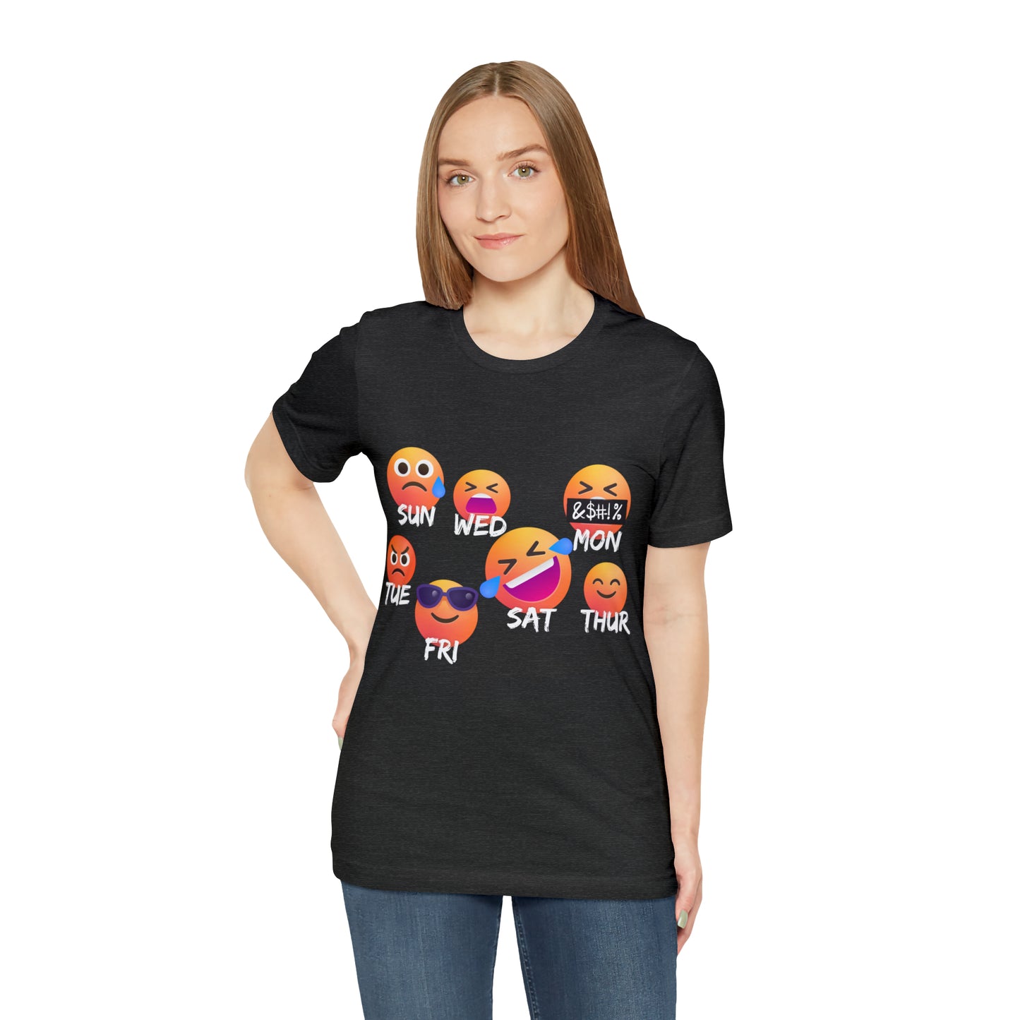 Emoji Day - Days of the Week Jersey Short Sleeve Tee