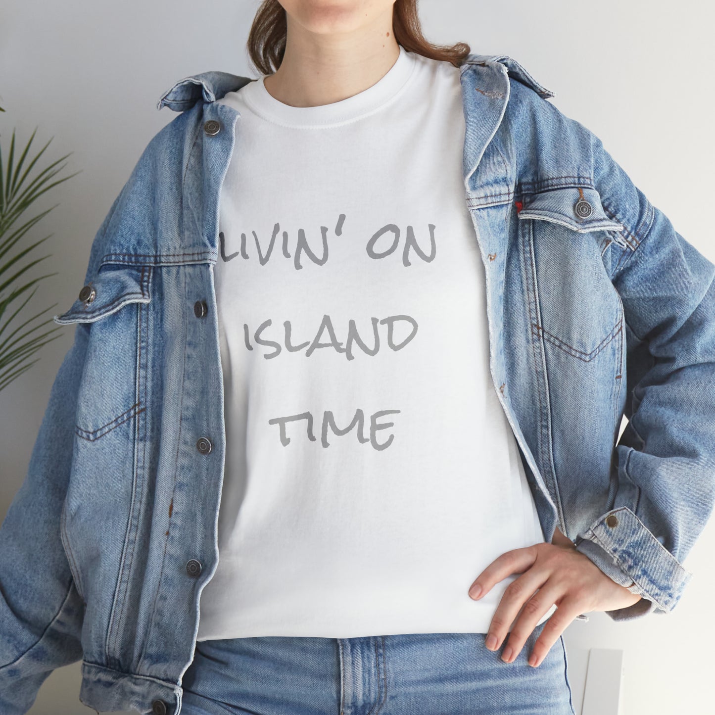 Livin' on Island Time Unisex Heavy Cotton Tee