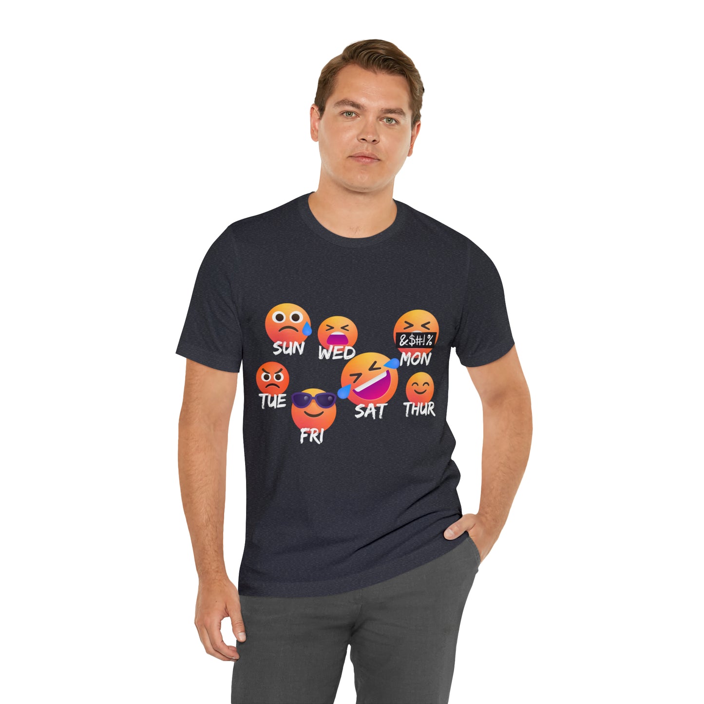 Emoji Day - Days of the Week Jersey Short Sleeve Tee