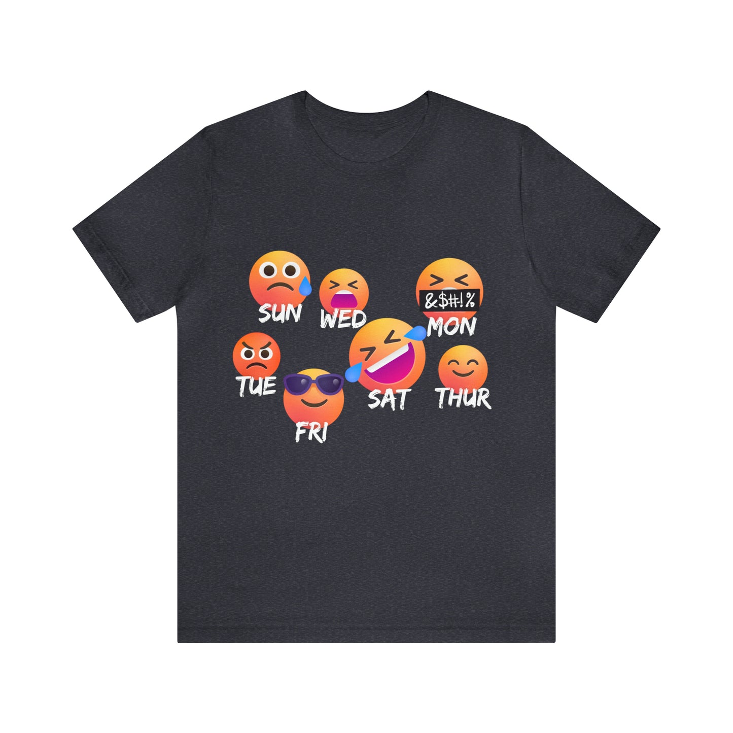 Emoji Day - Days of the Week Jersey Short Sleeve Tee