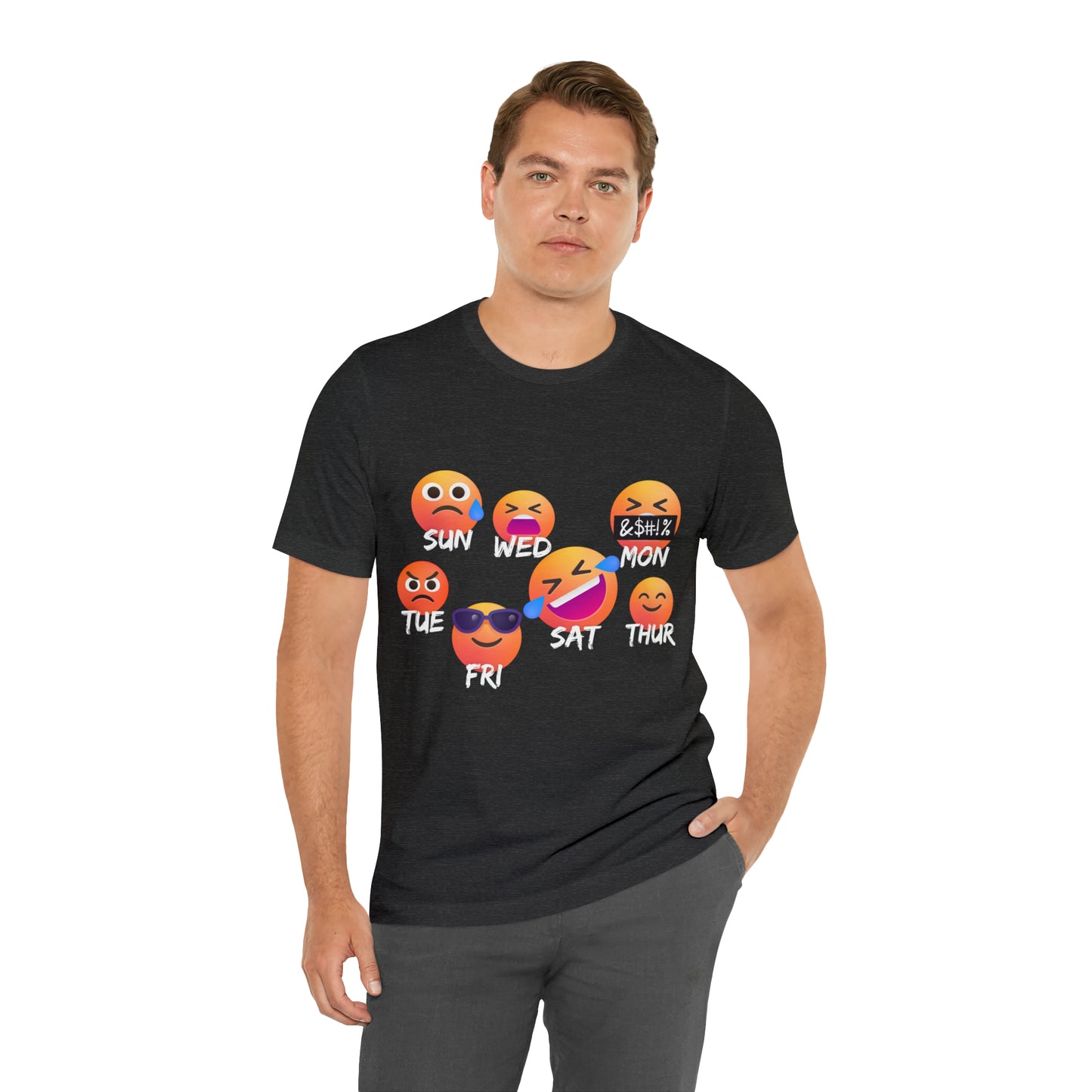 Emoji Day - Days of the Week Jersey Short Sleeve Tee