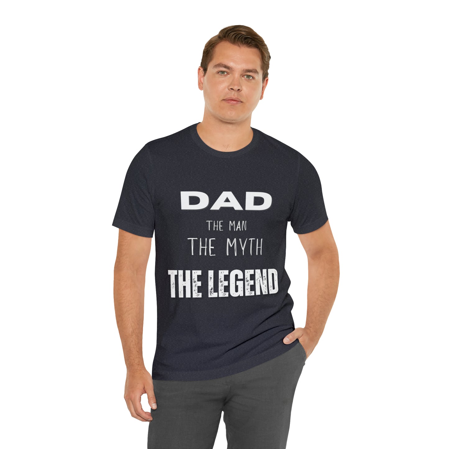 Dad The Myth Loading Jersey Short Sleeve Tee