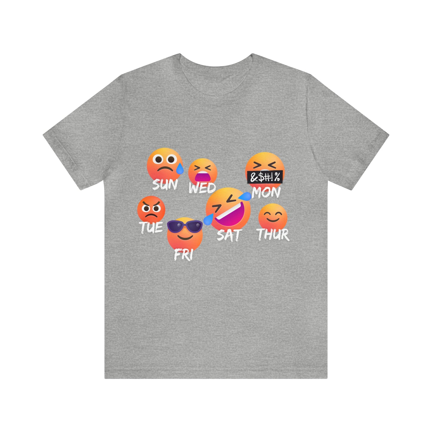 Emoji Day - Days of the Week Jersey Short Sleeve Tee