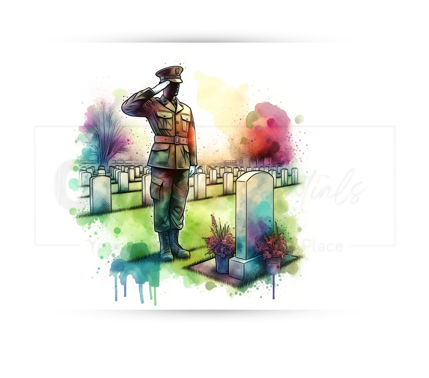 Memorial/Veterans Day 20 oz Skinny Tumbler Sublimation Design - PNG Instant  - DIGITAL DOWNLOAD