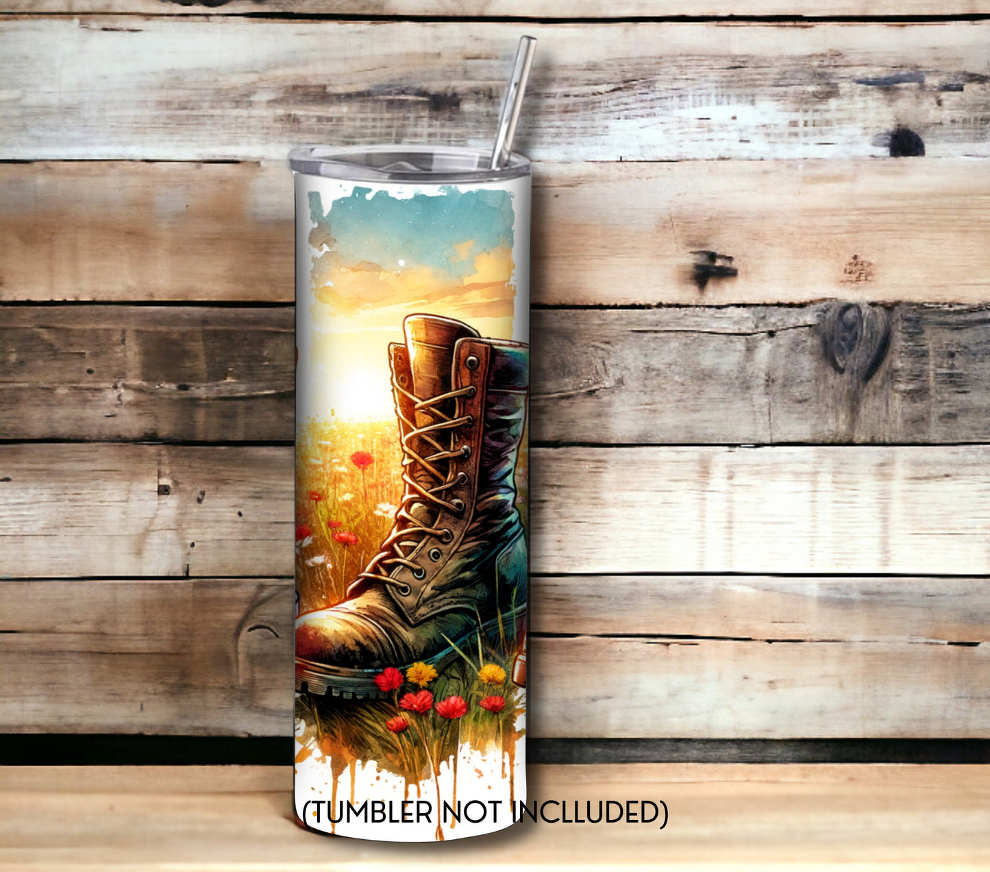 Memorial/Veterans Day 20 oz Skinny Tumbler Sublimation Design - PNG Instant  - DIGITAL DOWNLOAD