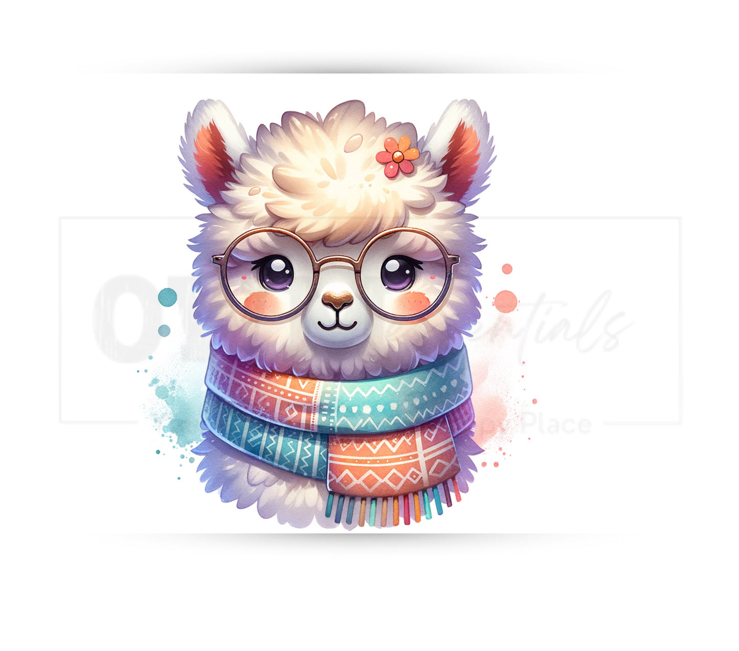 Alpaca 20 oz Skinny Tumbler Sublimation Design - PNG Instant  - DIGITAL DOWNLOAD