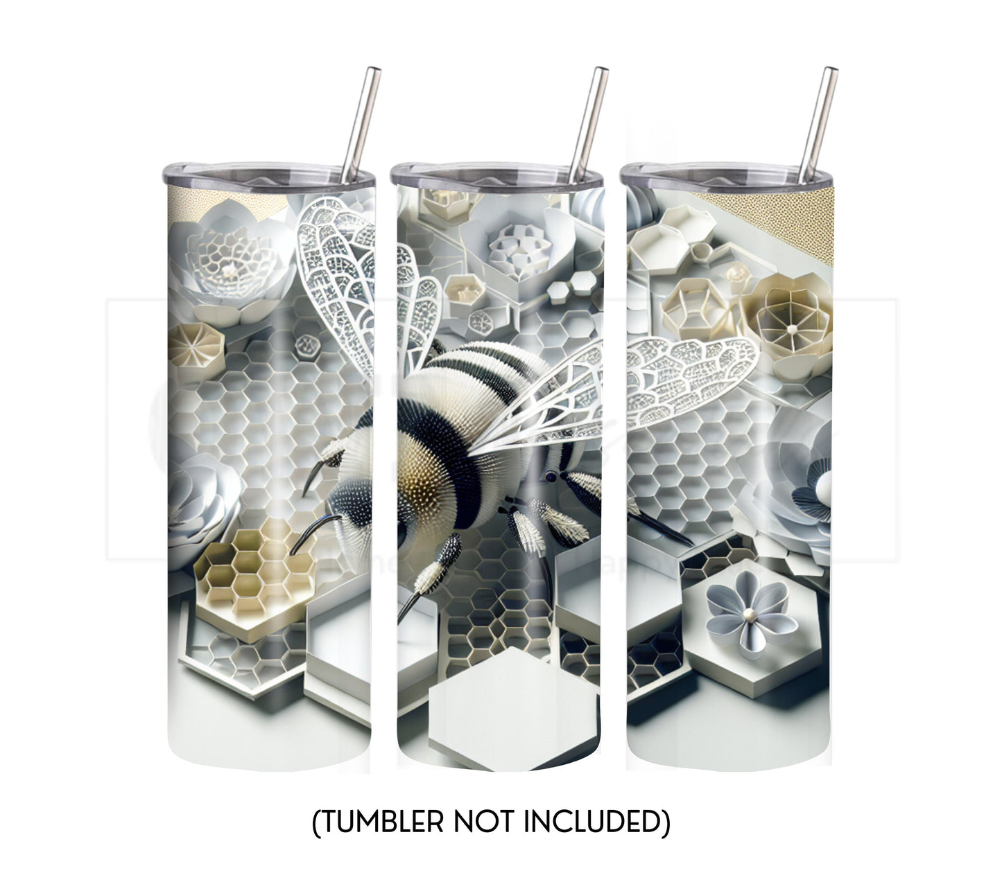 Bumble Bee Spring 20 oz Skinny Tumbler Sublimation Design - PNG Instant  - DIGITAL DOWNLOAD